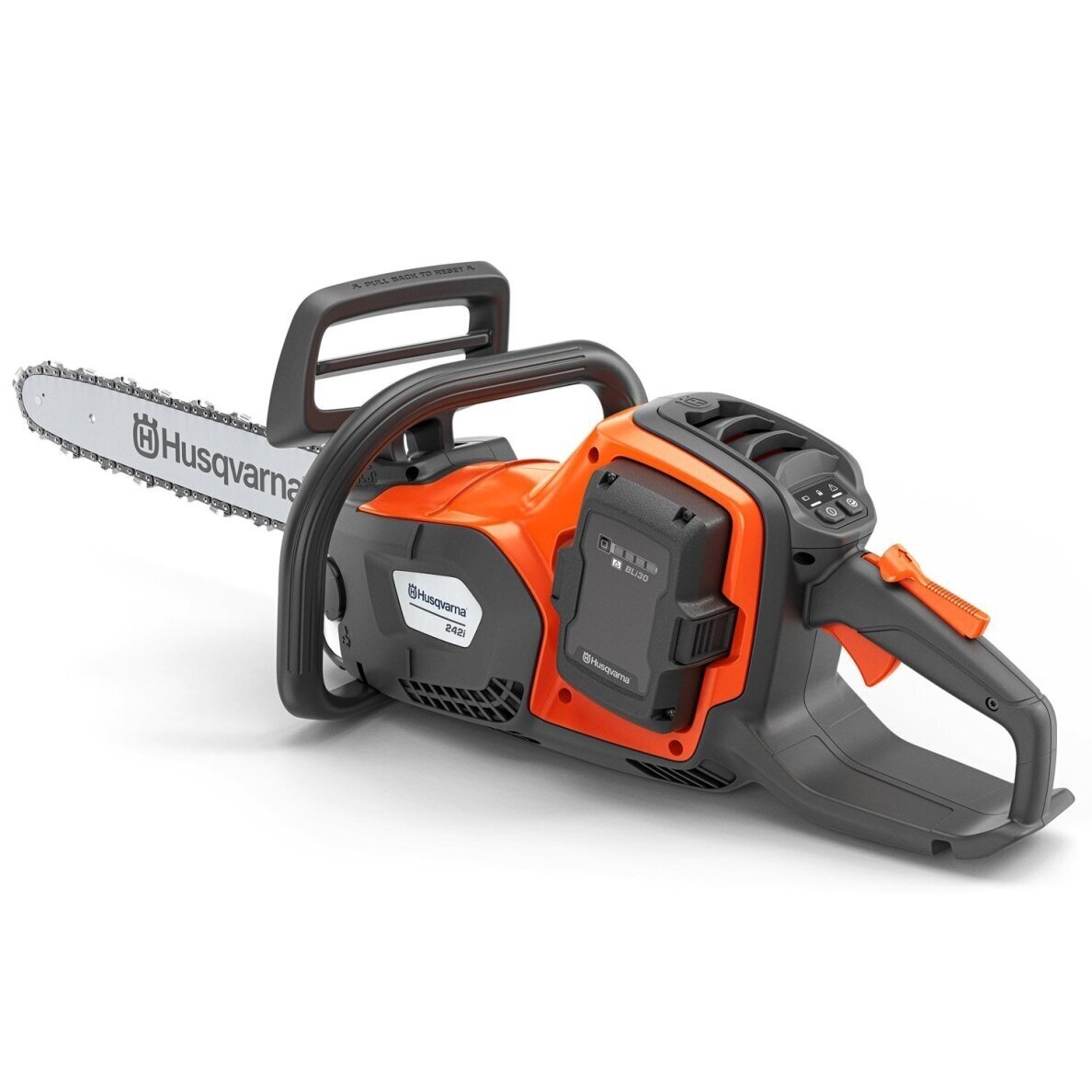 Husqvarna 242i akumuliatorinis grandininis pjūklas su akumuliatoriumi ir įkrovikliu 1 Husqvarna 242i akumuliatorinis grandininis pjūklas su akumuliatoriumi ir įkrovikliu 1